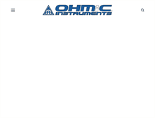 Tablet Screenshot of ohmicinstruments.com